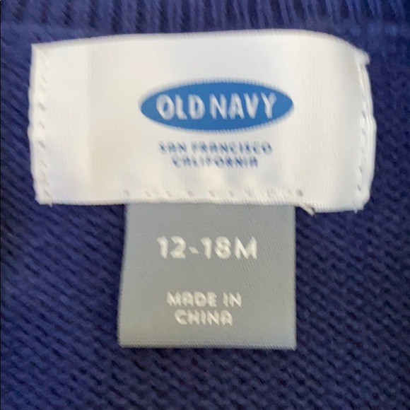 Navy cardigan. size 12 to 18 months - Picture 2 of 2